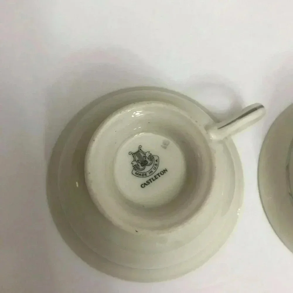 Vintage Castleton St Regis Sugar Bowl & 2 Cup Set